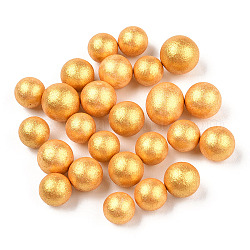 Pequeñas bolas de espuma artesanales, redondo, para hacer manualidades de vacaciones de boda diy, vara de oro, 7~10mm