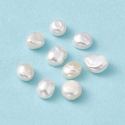 Perlas keshi naturales barrocas, oval, color de concha, 8~12x7~8x4.5~6mm, agujero: 0.6 mm