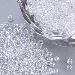 Прозрачный матовый стеклянный шарик, круглые, прозрачные, 1.5~2x1 мм, отверстие : 0.6 мм, около 120000 шт / упаковка, о 450 г / мешок