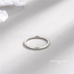 925 стерлингового серебра кольца перста, серебряные, размер США 7 1/2 (17.7 мм)