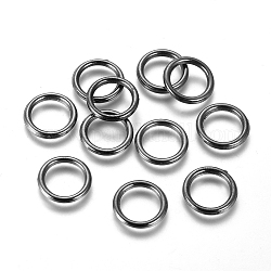Anillos de enlace de plástico CCB, anillo, gunmetal, 12x2mm, diámetro interior: 8.5 mm