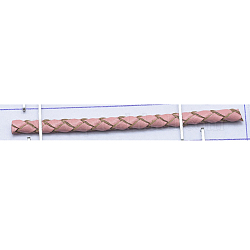 Geflochtenen Lederband, gefärbt, rosa, 3 mm, 100 Yards / Bündel (300 Fuß / Bündel)
