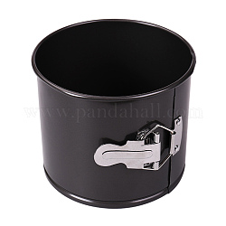 Carbon Steel Removable Bottom Cake Pan, Springform Pan, Column, Electrophoresis Black, 145x120mm