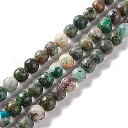 Chapelets de perles en chrysocolle naturelle, ronde, 8.5mm, Trou: 1mm, Environ 46 pcs/chapelet, 15.16'' (38.5 cm)