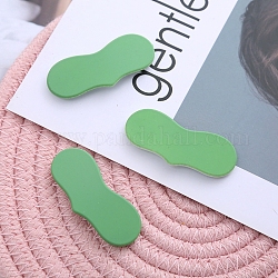 Gefrostete Haarspangen aus Kunststoff, mit Metallclip, für Frauen und Mädchen, Flügel, mittleres Seegrün, 55 mm