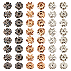 Nbeads 30 набор кнопок из сплава с цветком, 3 винтажная металлическая застежка разных цветов, пришивные кнопки для куртки, джинсов, кожаные изделия, 15 мм