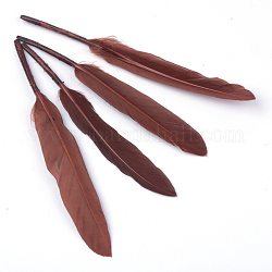 Accesorios de traje de pluma de ganso, teñido, saddle brown, 100~175x13~25mm