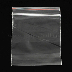 Sacs en plastique à fermeture éclair, sacs d'emballage refermables, joint haut, sac auto-scellant, rectangle, clair, 28x20 cm, épaisseur unilatérale : 1.6 mil (0.04 mm)