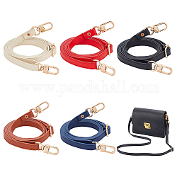 Wadorn 5 pz 5 colori pu cinturini regolabili in similpelle, con gancio girevole in lega, per gli accessori della maniglia della borsa a tracolla, colore misto, 72~130x1.2cm, 1pc / color