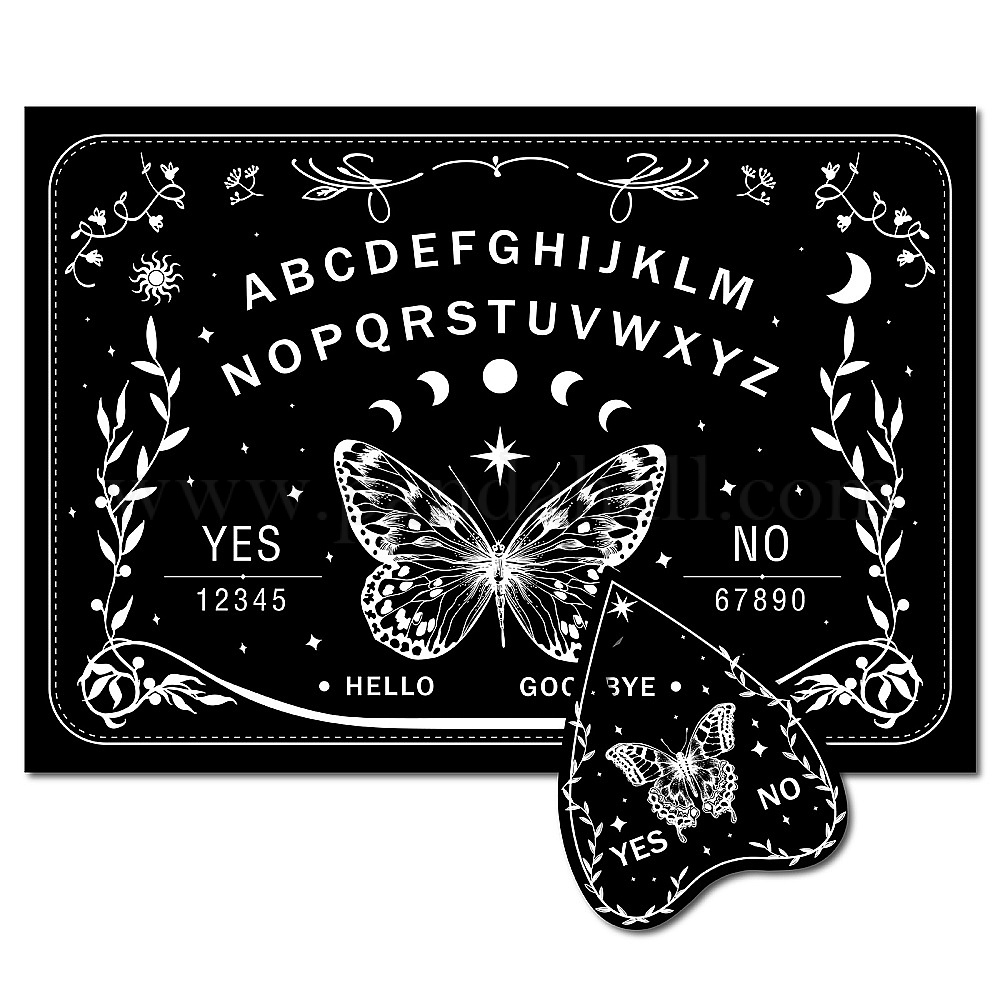 Shop CREATCABIN Butterfly Wood Spirit Board Talking Boards Moon