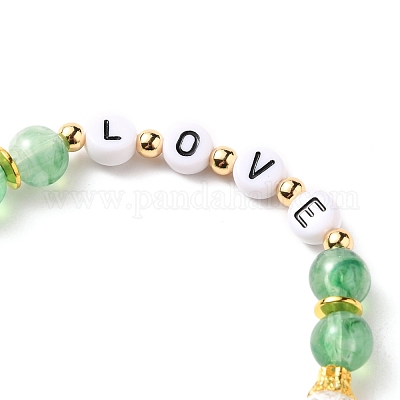 Edelstein mehrschichtige Stretch-Perlen-Armbänder Sets&nbsp;BJEW-JB05756-03-1