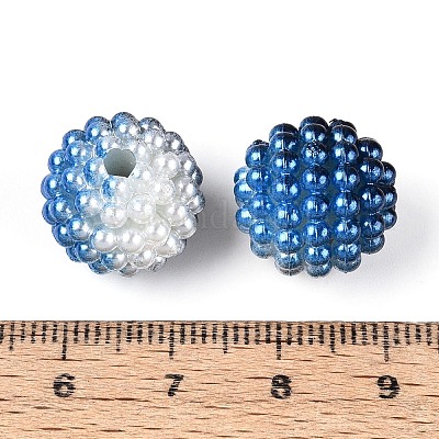 Имитация жемчуга акриловые&nbsp;OACR-T004-15mm-01-1