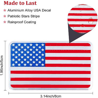 military american flag sticker