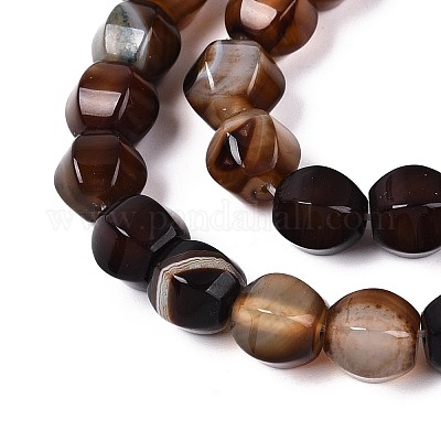 Окрашенные естественный агат бисер пряди&nbsp;G-T144-50A-02-1