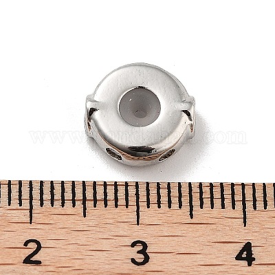 Латунные бусины с микропаве на День святого Валентина&nbsp;LS-KK-K361-06P-1