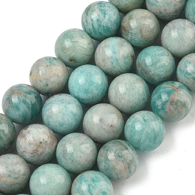 Природных амазонит бисер нитей&nbsp;G-K068-03-10mm-01-1