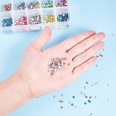 Wholesale PandaHall 2400pcs Flatback Crystal Rhinestones 