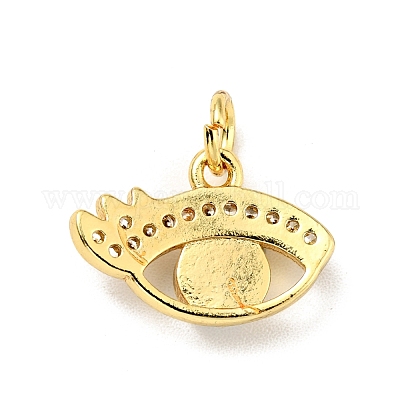 Покрытие стойки латунь микропаве прозрачные кубические циркониевые подвески KK-G394-07G-1