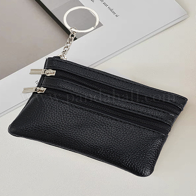 2 шт. 2-х цветные кошельки из искусственной кожи на молнии&nbsp;ABAG-LP0001-91A-1