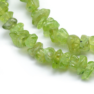 Природный перидот бисер нитей&nbsp;G-P332-48-1