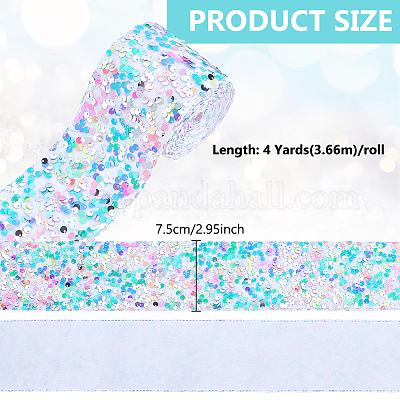 4 ярд полиэстеровой ленты&nbsp;OCOR-WH0077-096C-1