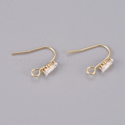 Латунные крючки для сережек KK-L198-013G-1