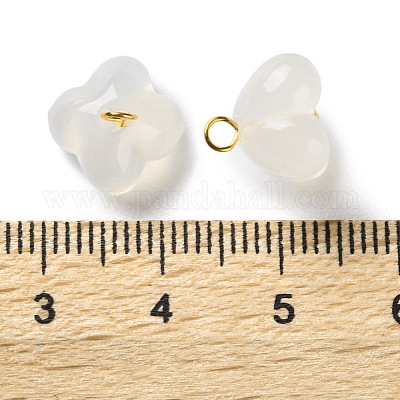 Подвески из натурального агата с цветком османтуса G-G179-03-1