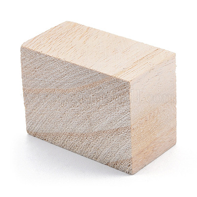 Unfertiger Naturholzblock&nbsp;WOOD-T031-02-1