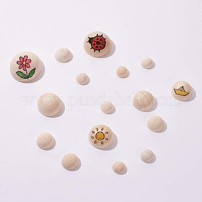 Cabochon in legno&nbsp;WOOD-PH0008-57-1