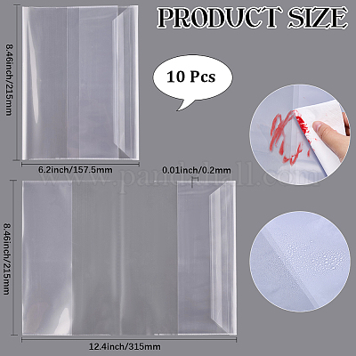 10 copertina in plastica per libri&nbsp;OFST-WH20816-004C-1