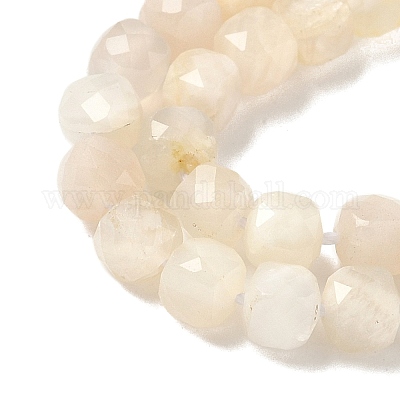 Натуральный белый лунный камень бисер пряди&nbsp;LS-G-I385-A01-1