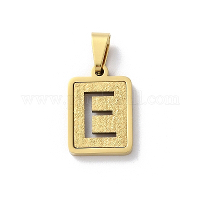 Подвески-алфавиты из нержавеющей стали 304 STAS-S152-01G-E-1