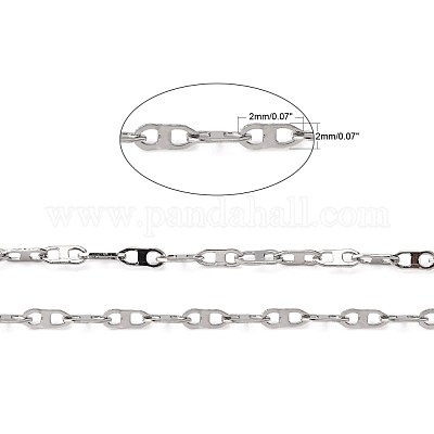 Coiris Catena In Acciaio Inox Per Gioielli Fai Da Te – Rotolo Da 10 Metri – Larghezza 3 Mm – Senza Nichel – Ideale Per Collane E Bracciali - 2
