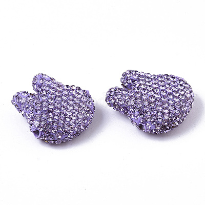 Handgemachte Fimo-Perlen Strass&nbsp;RB-T017-08C-1