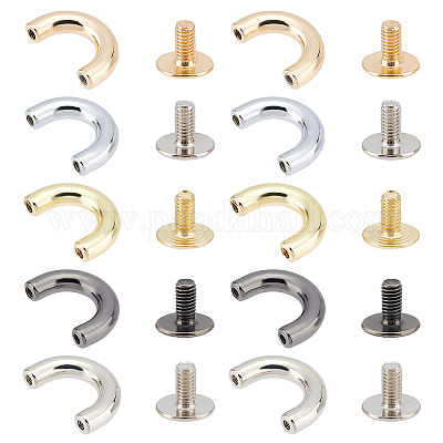 Lot De 10 Anneaux Porte-clés Métal Avec Chaînes & Fermoirs - Couleurs Assorties Pour Organisation Bijoux