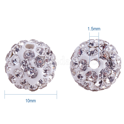 Pave disco бусины&nbsp;RB-PH0003-10mm-9-1