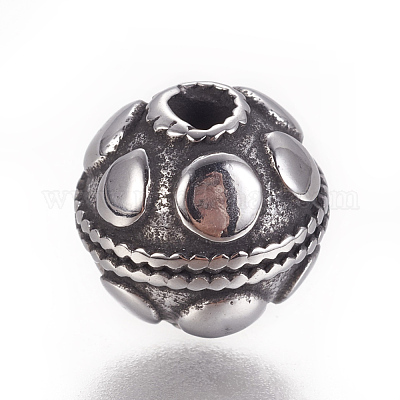 Бусины из нержавеющей стали 304&nbsp;STAS-F212-065AS-1