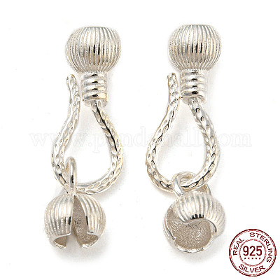 925 Sterling Silber S-Haken Schnallen&nbsp;STER-Z004-03-1