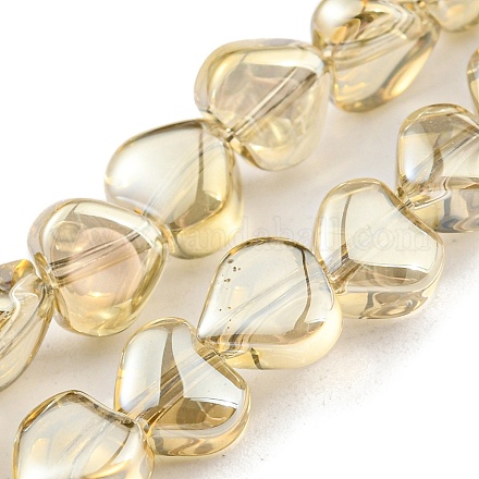 Brins de perles de verre plaqués électrolytiques EGLA-G037-09A-FP03-1