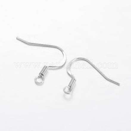 Brass French Earring Hooks KK-F371-22P-1