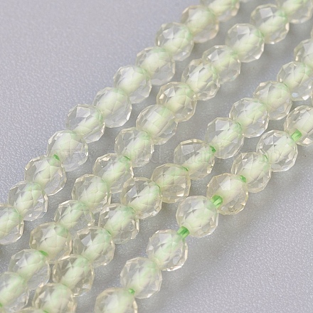 Chapelets de perles en préhnite naturelle G-F568-121-2mm-1
