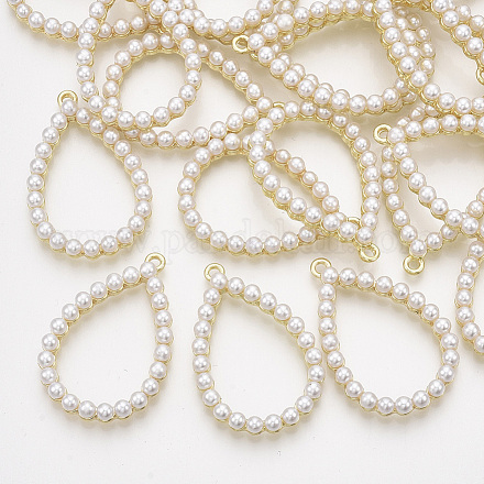 Colgantes de perlas de imitación de plástico abs PALLOY-T071-022-1