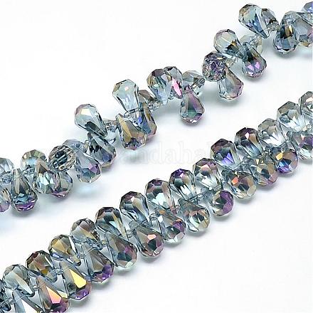 Chapelets de perles en verre électroplaqué EGLA-S139B-01-1