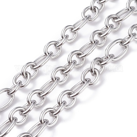 304 cadenas de eslabones ovales de acero inoxidable CHS-C002-01P-1