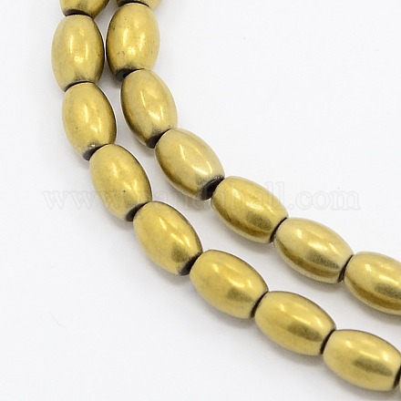 Grade A Electroplate Non-magnetic Synthetic Hematite Barrel Beads Strands G-N0014-22-1