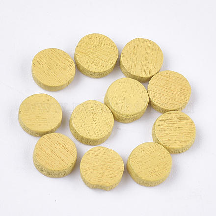Расписные тополя деревянные кабошоны WOOD-T021-25A-1
