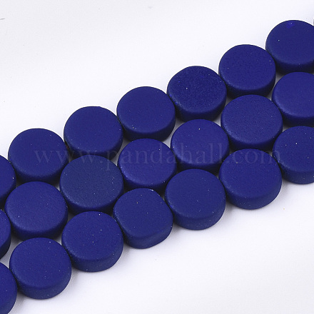 Spray Painted Non-magnetic Synthetic Hematite Beads Strands G-T116-01B-23-1