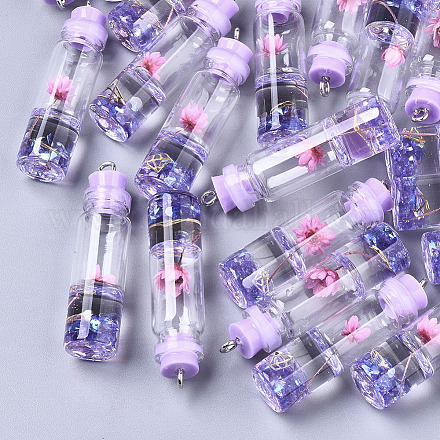 Décorations de bouteilles en verre X-GLAA-S181-03H-1