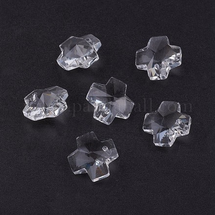 Breloques en verre transparent GLAA-K022-01-1