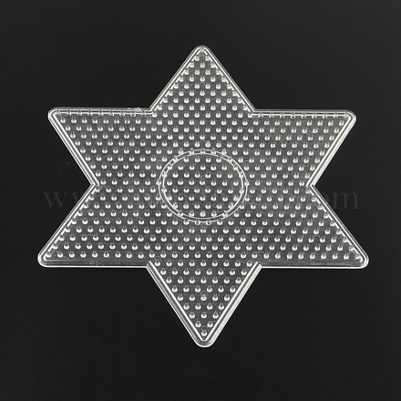 Étoiles abc plaques en plastique utilisés pour les perles à repasser 5x5mm diy X-DIY-Q009-51-1